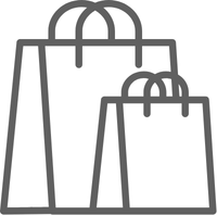 Zwei graue Taschen, eine größere im Hintergrund und eine kleine im Vordergrund